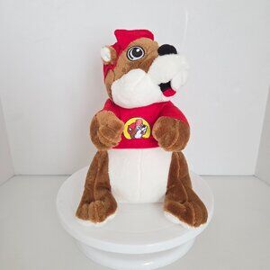 Classic Buc-ees Beaver Plush Stuffed 11” Wearing Hat & Shirt